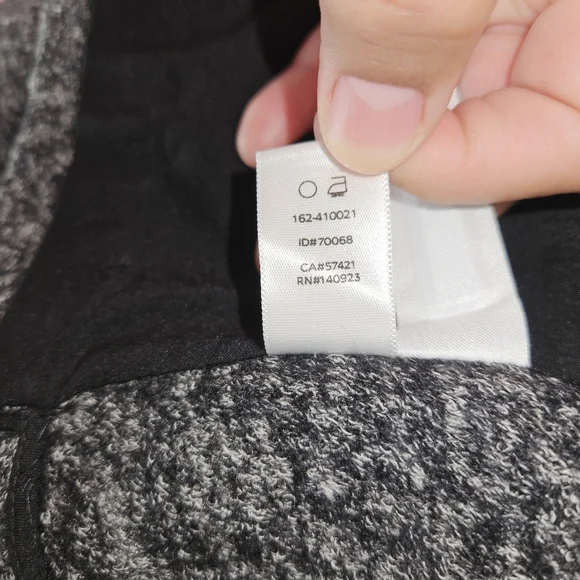 Ann Taylor LOFT Textured Knit Open Front Jacket, Size 8, Gray/Black, NWT - Picture 8 of 10